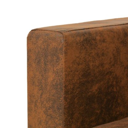 Sessel Braun Wildleder-Optik - Image 4
