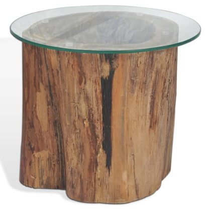 Couchtisch Teak Glas 50x40 cm - Image 5