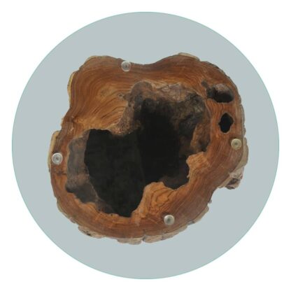 Couchtisch Teak Glas 50x40 cm - Image 6