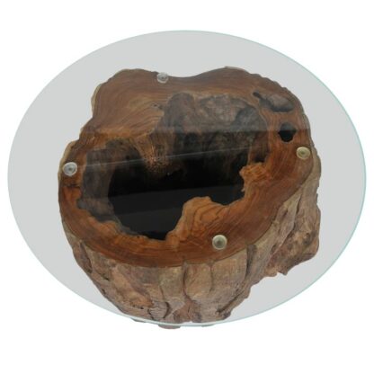 Couchtisch Teak Glas 50x40 cm - Image 7