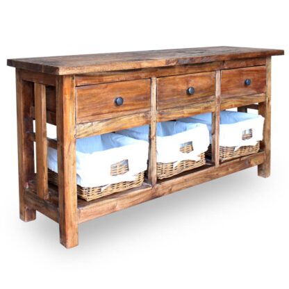 Sideboard Altholz Massiv 100x30x50 cm