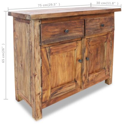Sideboard Altholz Massiv 75x30x65 cm - Image 7