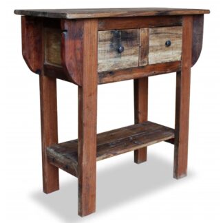 Konsolentisch Altholz Massiv 80 x 35 x 80 cm