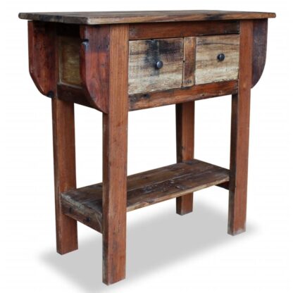 Konsolentisch Altholz Massiv 80 x 35 x 80 cm