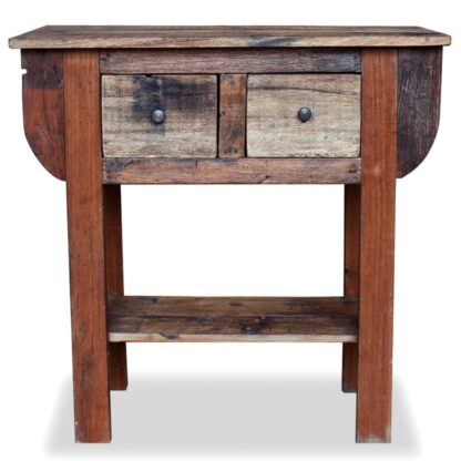 Konsolentisch Altholz Massiv 80 x 35 x 80 cm - Image 2