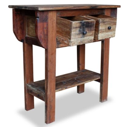Konsolentisch Altholz Massiv 80 x 35 x 80 cm - Image 3