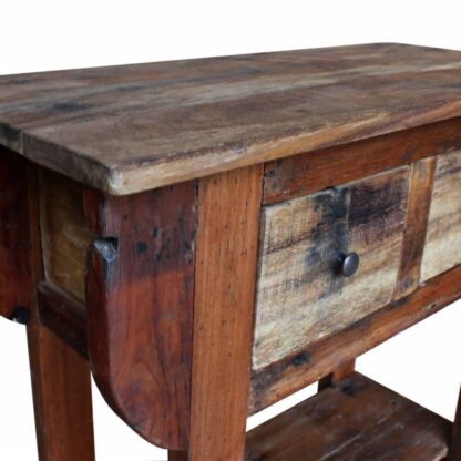 Konsolentisch Altholz Massiv 80 x 35 x 80 cm - Image 4