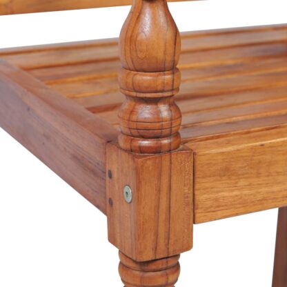 4-tlg. Garten-Lounge-Set mit Auflagen Massivholz Teak - Image 6