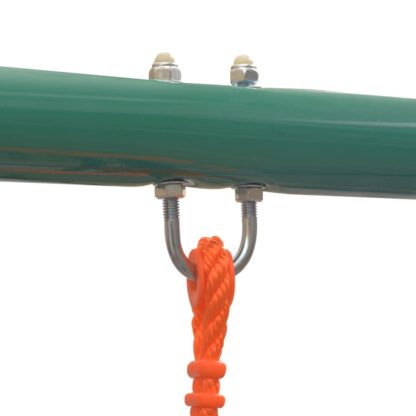 Schaukelset mit Rutsche und 3 Sitzen Orange - Image 3