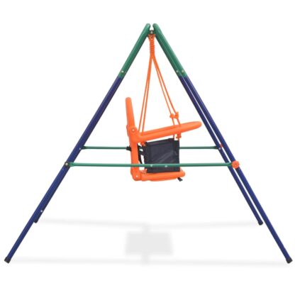 Kleinkinder-Schaukelset mit Sicherheitsgeschirr Orange - Image 3