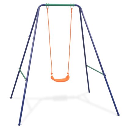2-in-1 Einzelschaukel und Kleinkinderschaukel Orange - Image 2