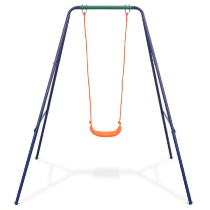 2-in-1 Einzelschaukel und Kleinkinderschaukel Orange - Image 3