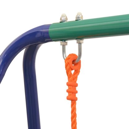 2-in-1 Einzelschaukel und Kleinkinderschaukel Orange - Image 8