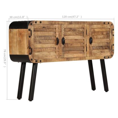 Sideboard Massivholz Mango 120x30x76 cm - Image 11