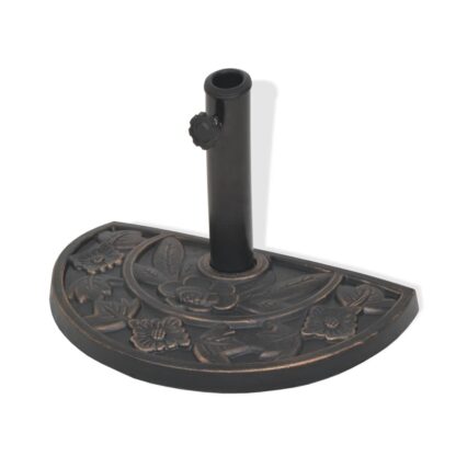 Sonnenschirmständer Harz Halbrund Bronze 9 kg - Image 3