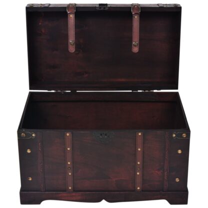 Vintage Schatztruhe Holz 66 x 38 x 40 cm - Image 5