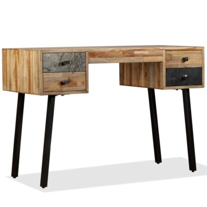 Schreibtisch Wiederverwertetes Teak Massivholz 110 × 50 × 76 cm - Image 11