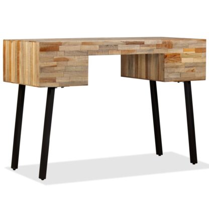 Schreibtisch Wiederverwertetes Teak Massivholz 110 × 50 × 76 cm - Image 4