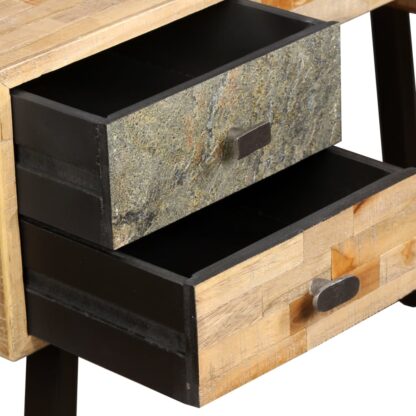 Schreibtisch Wiederverwertetes Teak Massivholz 110 × 50 × 76 cm - Image 6