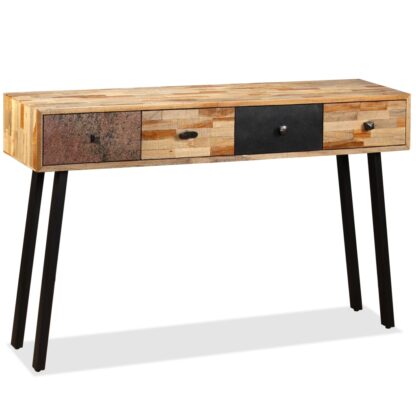 Konsolentisch Recyceltes Teak Massiv 120 x 30 x 76 cm - Image 2