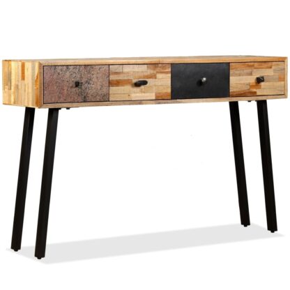 Konsolentisch Recyceltes Teak Massiv 120 x 30 x 76 cm - Image 11