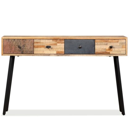 Konsolentisch Recyceltes Teak Massiv 120 x 30 x 76 cm - Image 3