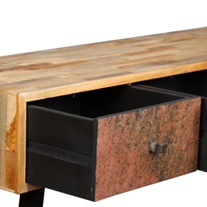 Konsolentisch Recyceltes Teak Massiv 120 x 30 x 76 cm - Image 9