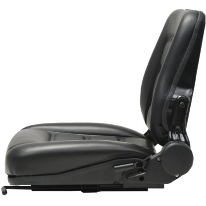 Gabelstapler- und Traktorsitz Verstellbare Rückenlehne Schwarz - Image 3