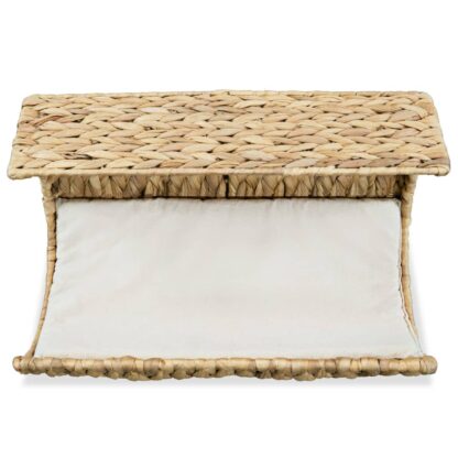 Katzenbett mit Kissen Wasserhyazinthe 37 x 20 x 20 cm - Image 2