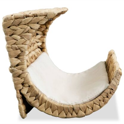 Katzenbett mit Kissen Wasserhyazinthe 37 x 20 x 20 cm - Image 4