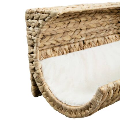 Katzenbett mit Kissen Wasserhyazinthe 37 x 20 x 20 cm - Image 5