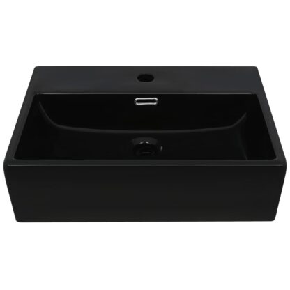 Waschbecken mit Hahnloch Keramik Schwarz  51,5 x 38,5 x 15 cm - Image 3