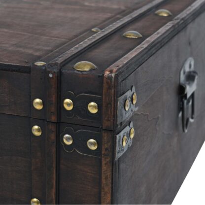Couchtisch Massivholz Vintage-Stil 120x55x35 cm - Image 7