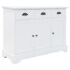 Sideboard mit 3 Türen MDF und Kiefernholz 105 x 35 x 77,5 cm