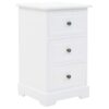Nachtschrank MDF und Kiefernholz 35x32x59 cm
