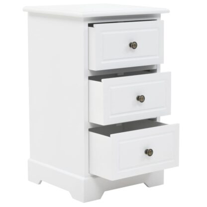 Nachtschrank MDF und Kiefernholz 35x32x59 cm - Image 4