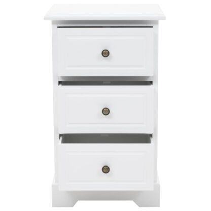 Nachtschrank MDF und Kiefernholz 35x32x59 cm - Image 5