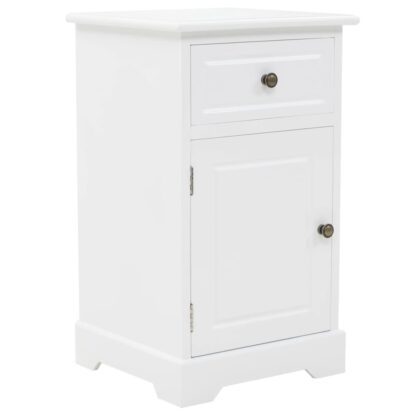 Nachtschrank MDF und Kiefernholz 35x32x59 cm