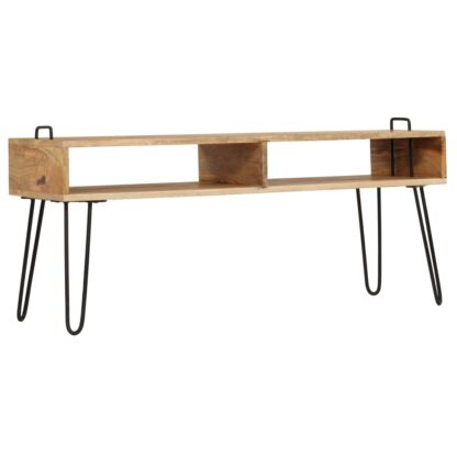 TV-Tisch Massivholz Mango 110x35x45 cm - Image 2