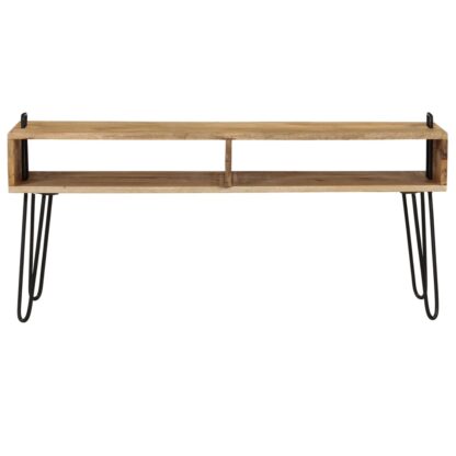 TV-Tisch Massivholz Mango 110x35x45 cm - Image 3
