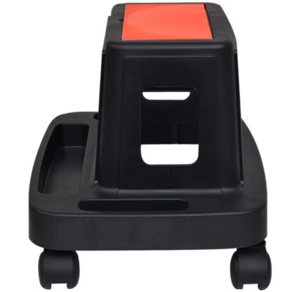Werkstatt-Rollhocker mit Ablage und Staufächern 150 kg - Image 3