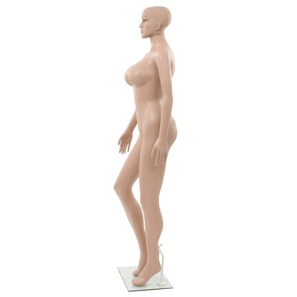 Schaufensterpuppe Dame mit Glassockel Beige 180 cm - Image 4