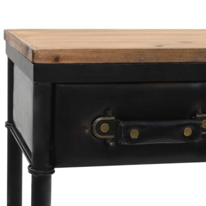 Konsolentisch MDF und Tannenholz 100 x 33,5 x 80 cm - Image 5