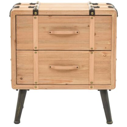 Nachttisch Massivholz Tanne 50x35x57 cm - Image 2