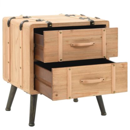 Nachttisch Massivholz Tanne 50x35x57 cm - Image 4