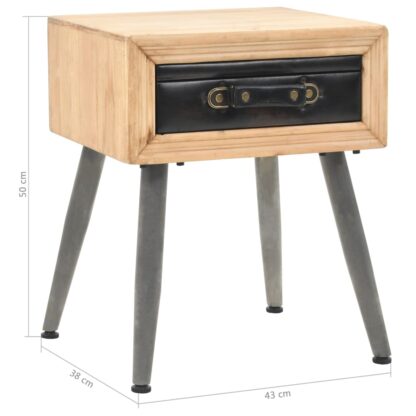 Nachtisch Massivholz Tanne 43x38x50 cm - Image 9