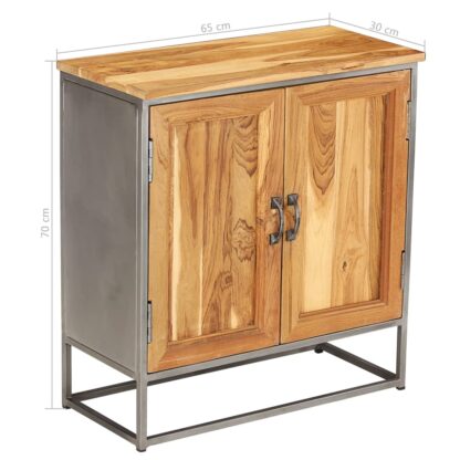 Sideboard Recyceltes Teakholz und Stahl 65x30x70 cm - Image 10