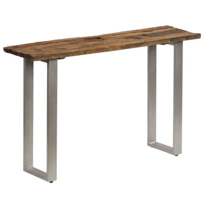Konsolentisch Altholz und Stahl 120×35×76 cm - Image 11