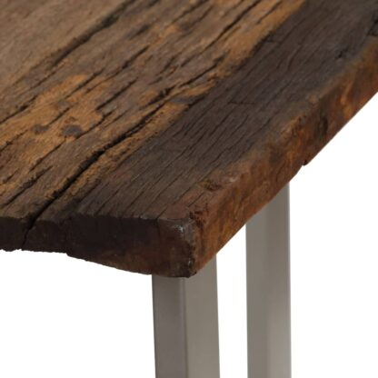 Konsolentisch Altholz und Stahl 120×35×76 cm - Image 6