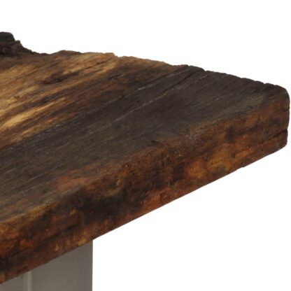 Konsolentisch Altholz und Stahl 120×35×76 cm - Image 9